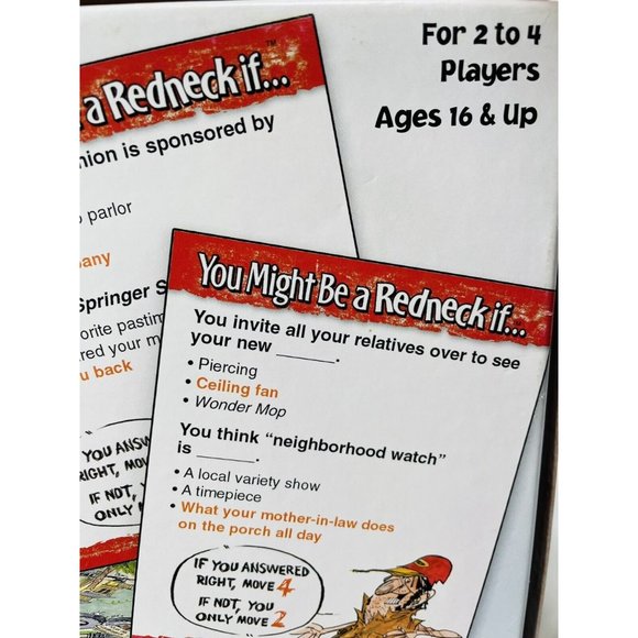 Jeff Foxworthy's Original YOU MIGHT BE A REDNECK IF Board Game 2-4 Players 16+ - Picture 11 of 11